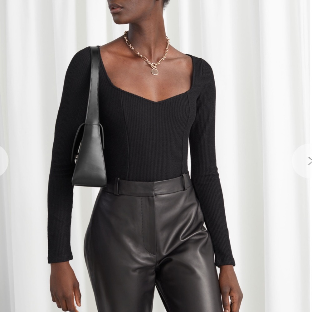 & Other Stories Sweetheart bodysuit